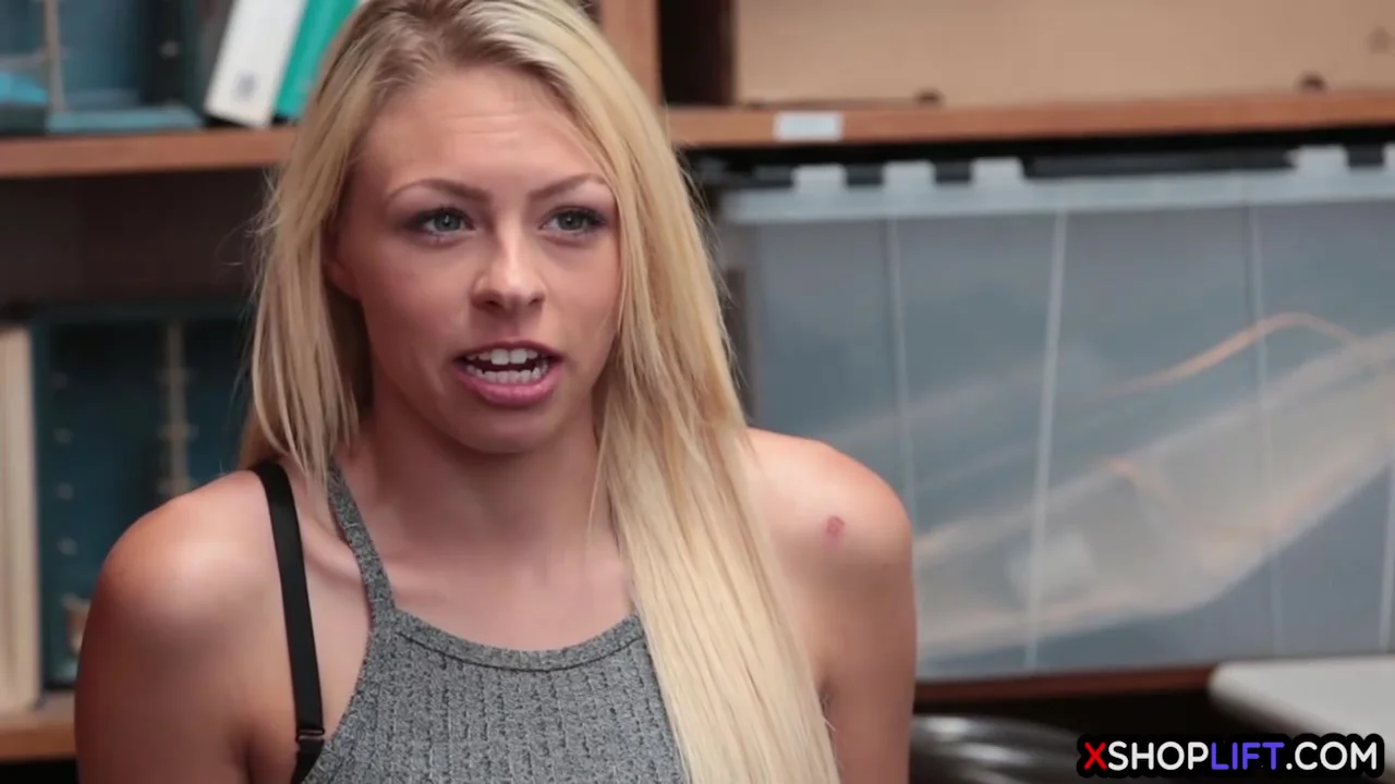 Hot Blonde teen 18+ Shoplifter Paid With A Body For Stealin