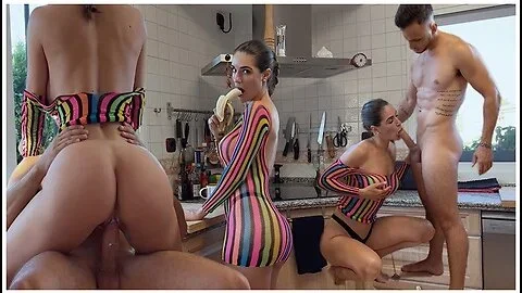 My Roommate Was Eating A Banana In The Kitchen I Shouldnt Have Walked In With Her Mouth That Full - Miss Pasion