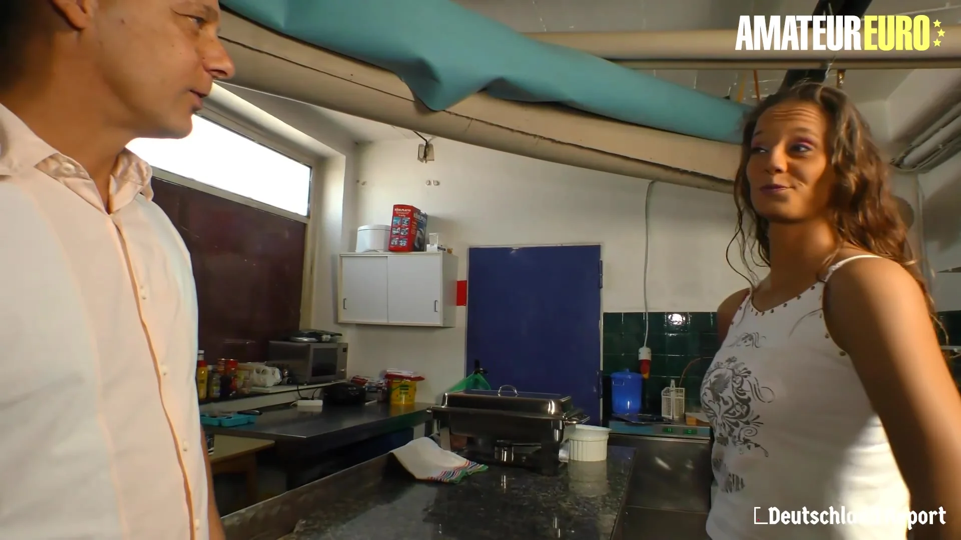 Superb Kitchen Fuck For Amateur German Babe