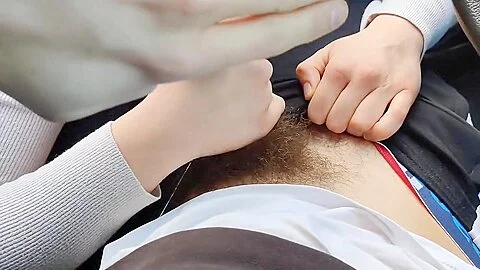 Horny Gf Gets Fucked In The Car (got Interrupted While Cumming On Her Ass)