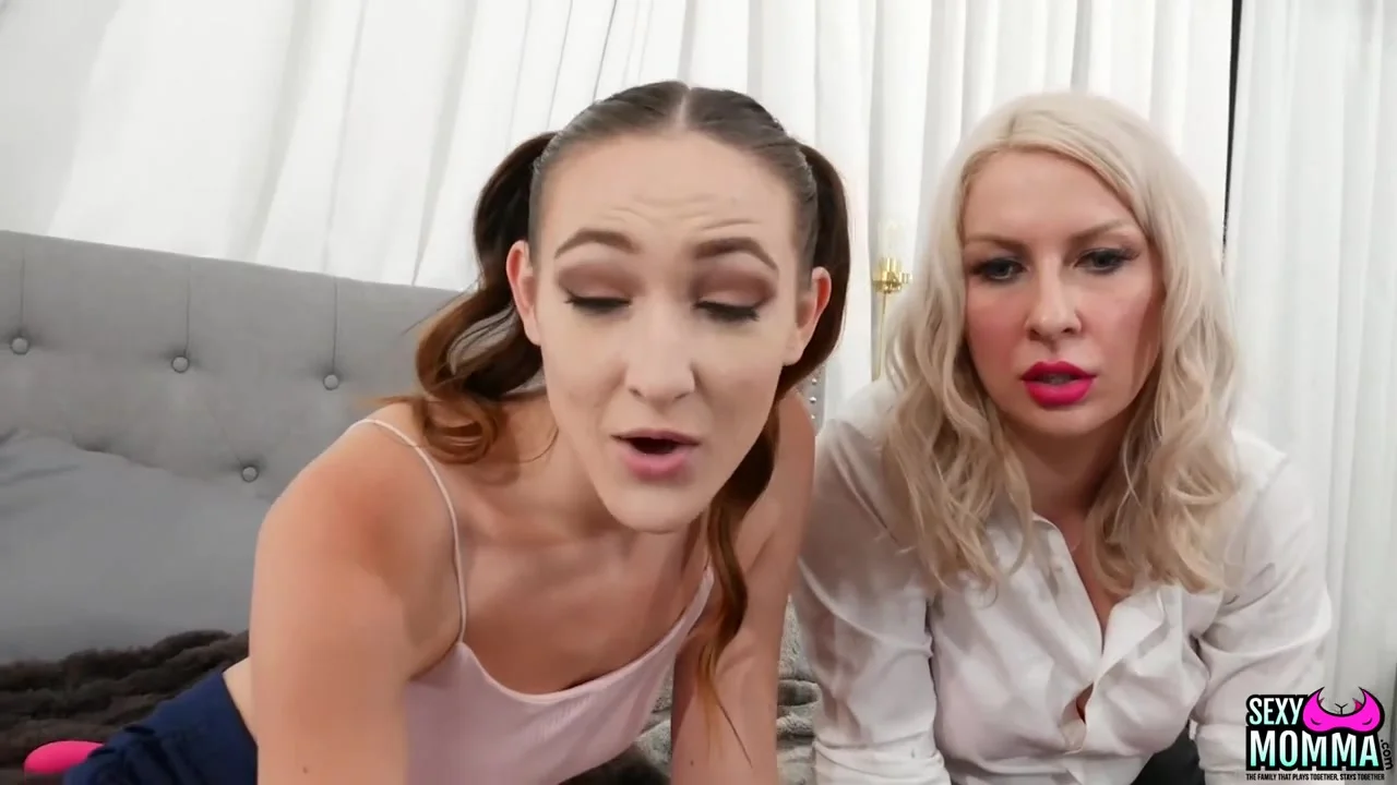 SEXY MOMMA - Everly Teaches StepMom Sydney to Cam