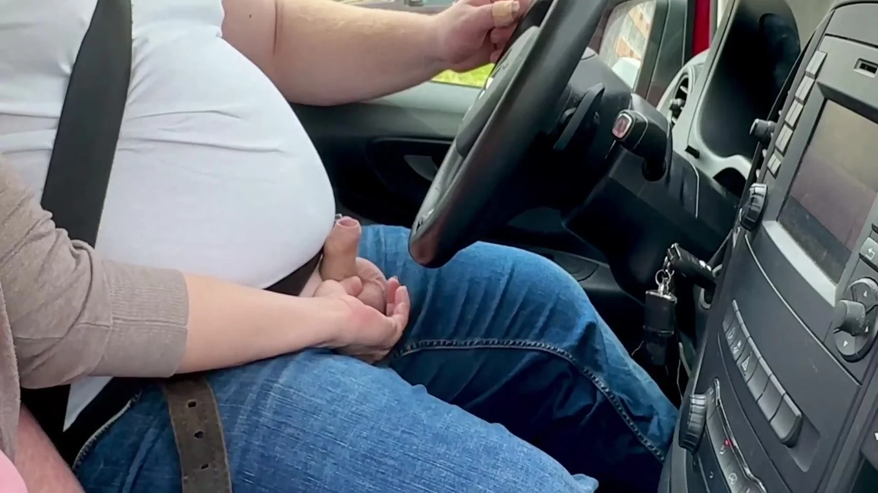 Small Cock Handjob In The Car 5 Min