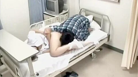 Nurse pleases a naughty patient on a