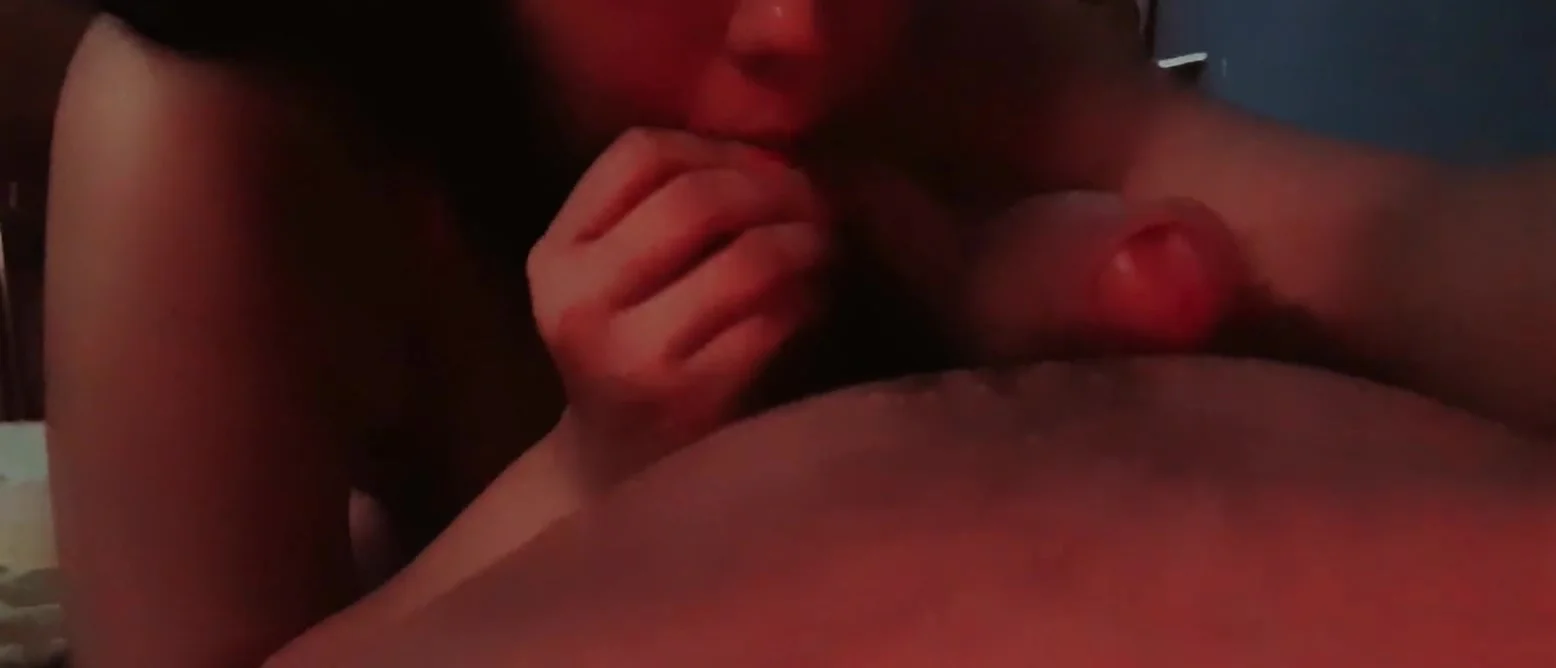 Step-mom Influence Gram Gives Blowjob To Her Step-sons Cock