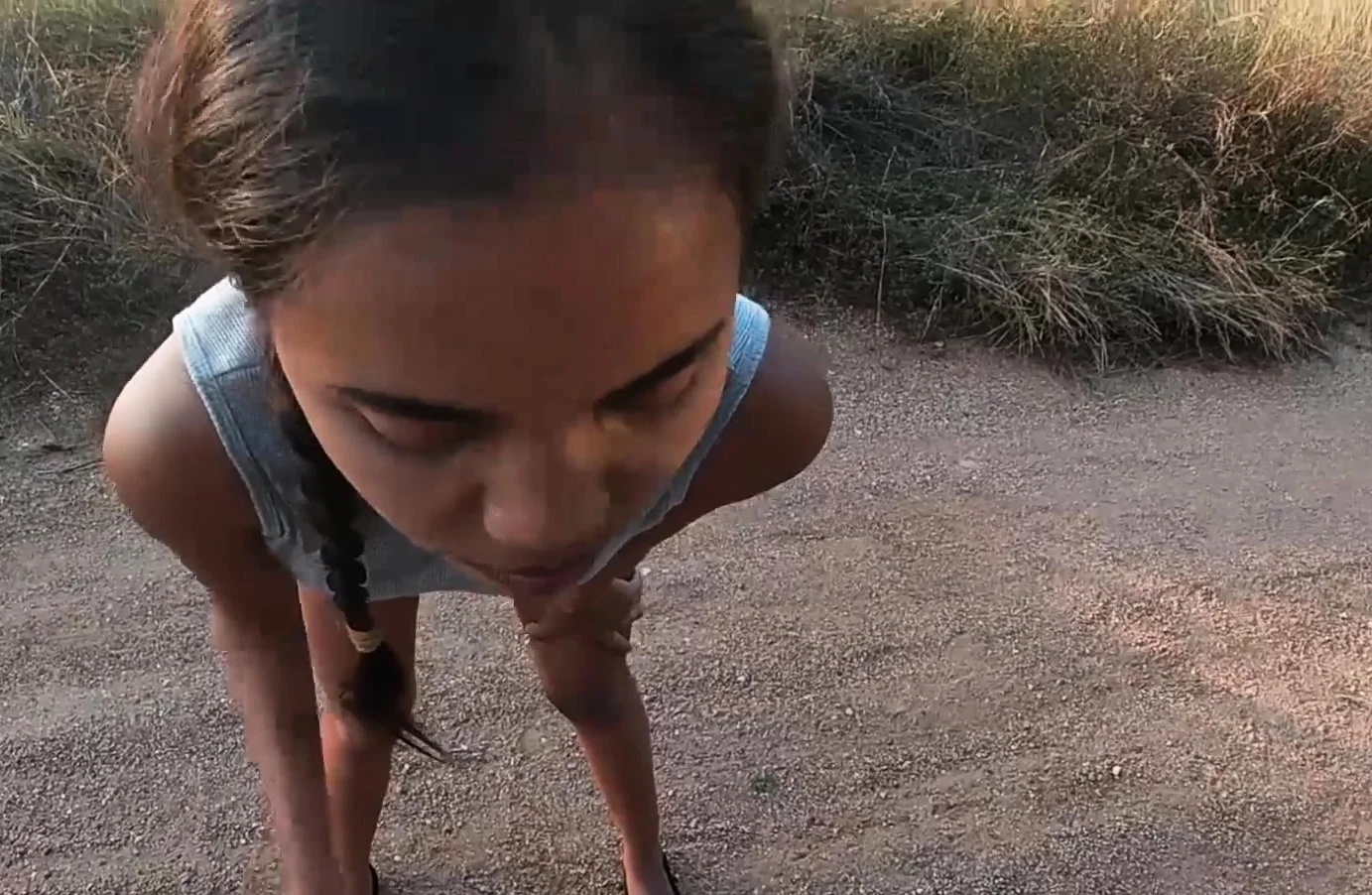 Amateur sex in the middle of nowhere somewhere in Asia