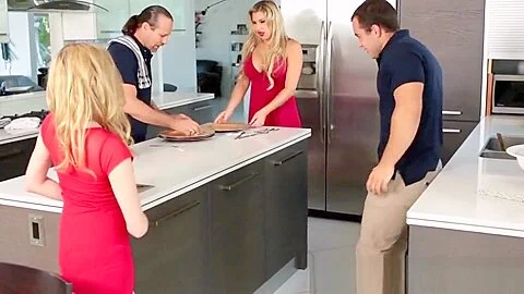 teen 18+ babe rides stepdad