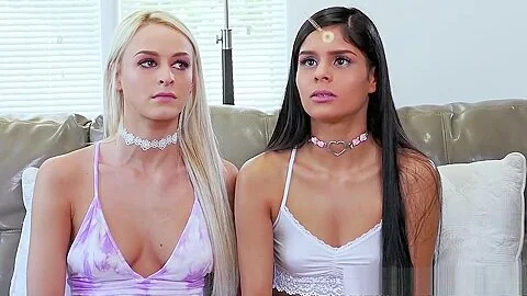 Step daddies teach their teen 18+ Step daughters a couple of things about being good girls