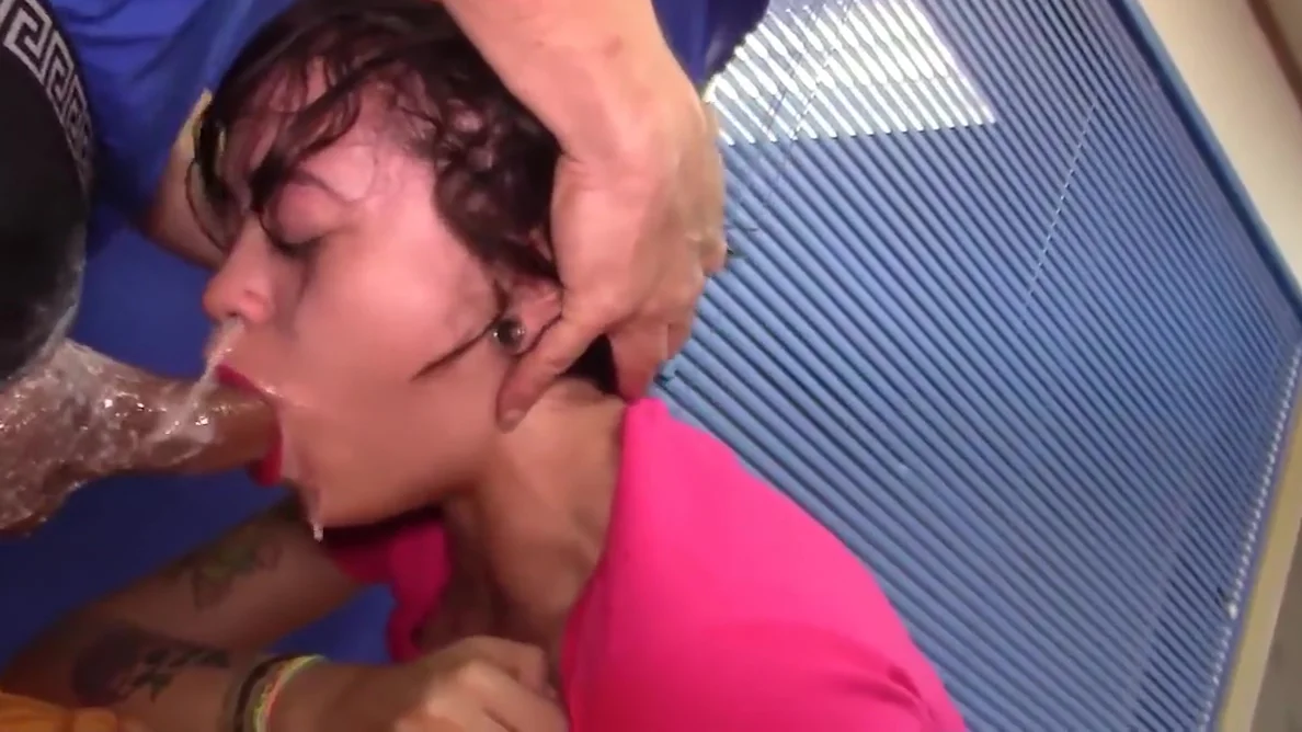 Cute teen 18+ Slut Sloppy Throat Fuck