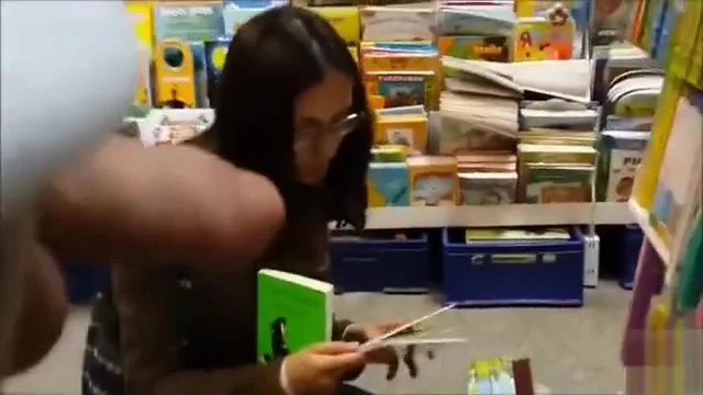 Stroking pecker to girls in the public store