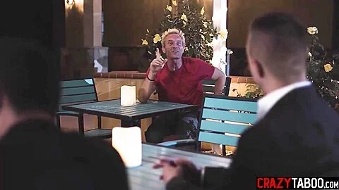 Paige Owens - Lusty Big Booty teen 18+ Waitress Double Teamed By Two Customers