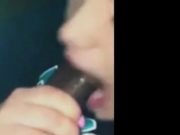 Talented white girl sucks BBC with style