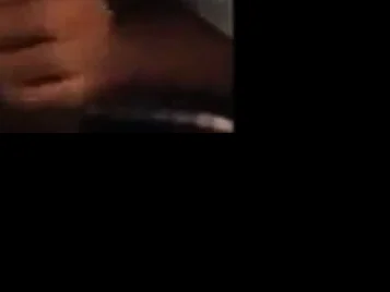African maid on knees suck in the hotel