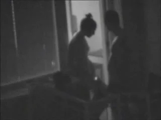 Caught Neigbors orgy at the balcony