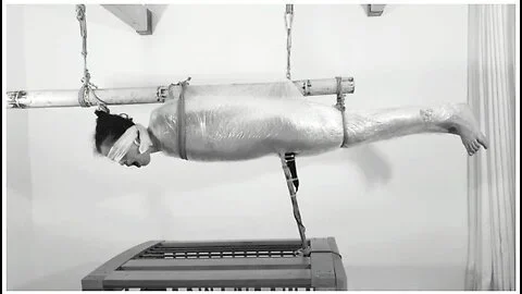 Wrapped & Trapped: Crazy Shaking Orgasm In Plastic Wrap Suspension! Bdsmlovers91