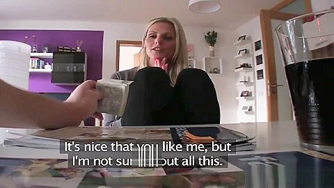 HornyAgent HD Hot blonde Engilsh tutor fucks her student 18+