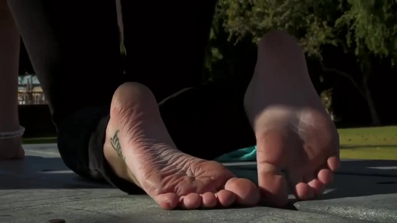 everything about Jordyn feet after removing her sexy blue ankle socks