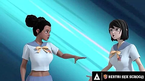 HENTAI SEX UNIVERSITY - Hentai Babes Suck Dick In PUBLIC And An INSANE CUM EXPLOSION CREAMPIE!