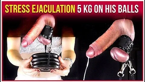 Femdom Milking Gloryhole 5 Kg On His Balls Era