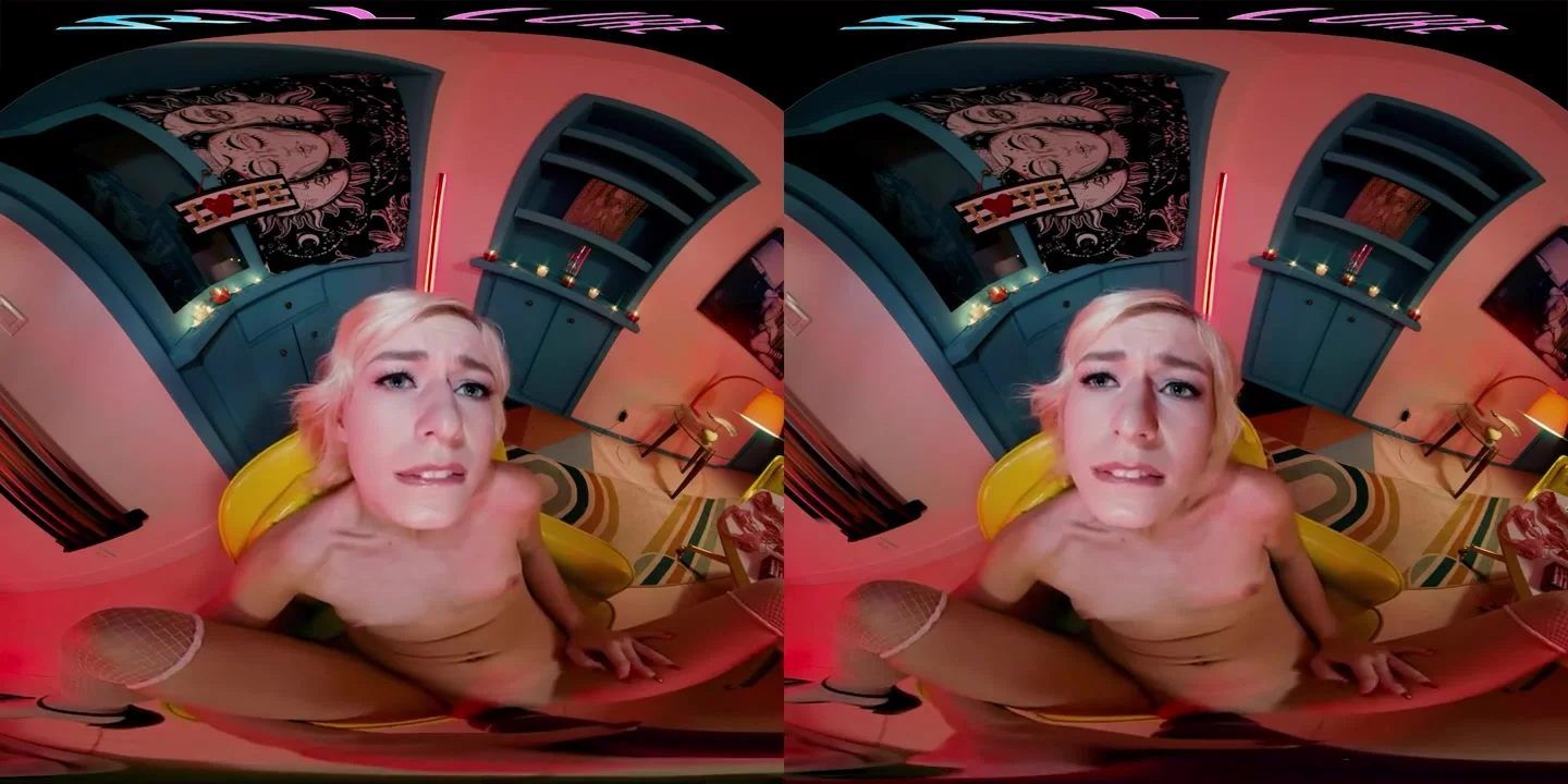Your gorgeous blonde girlfriend thanks you for her Valentine's Day gifts in VR