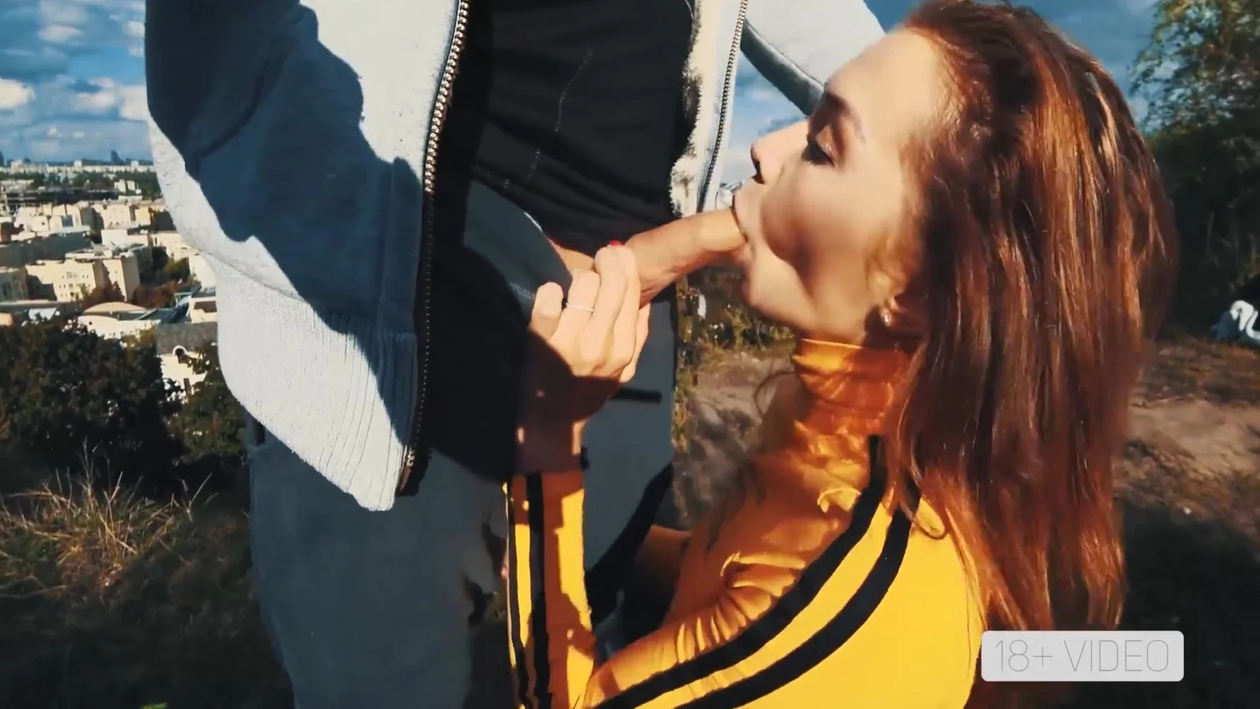 Public Blowjob And Cumshot In The Mouth Slusty Fitness Model