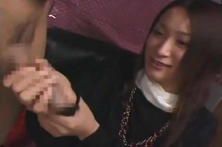 Japanese CFNM Japanese girl watches stranger jerk catches 3
