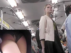 Public upskirt videos present perverted female views