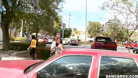 Chubby amateur Brittney gets filmed on the street