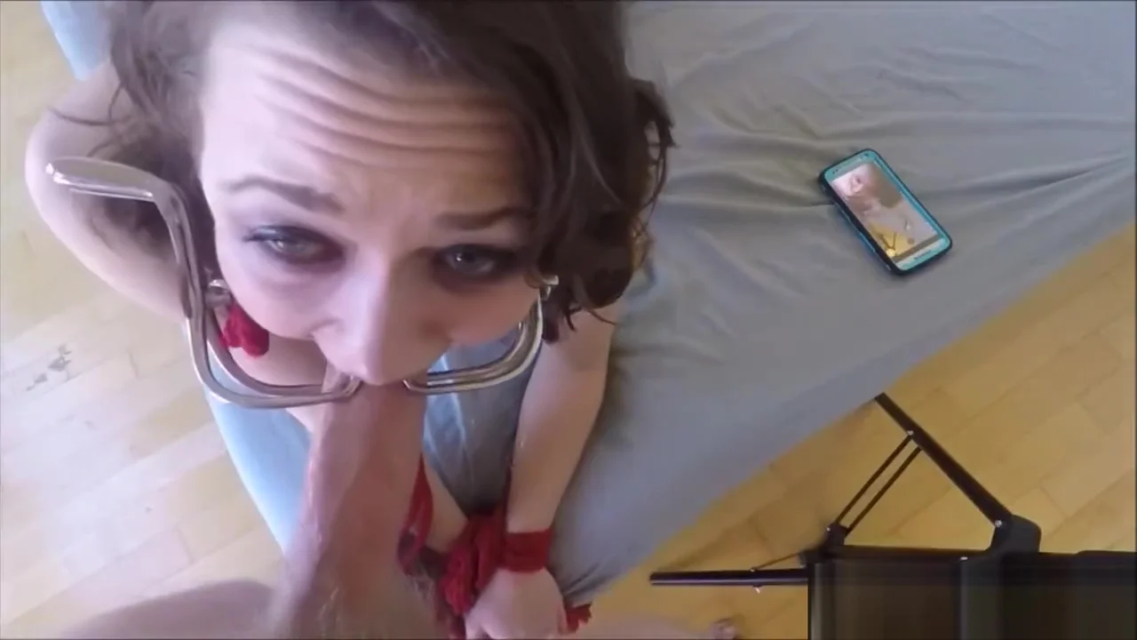 Teach Me To Facefuck: Bondage, Open Mouth Gag, & Facial