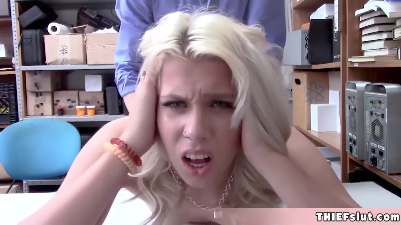 Cute Blonde Shoplifter teen 18+ Caught And The Only Way To Go Home Today Is To Offer The Pussy