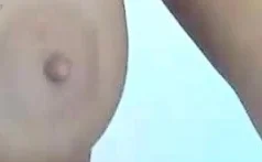 Flashing in public at the car park Blonde teen