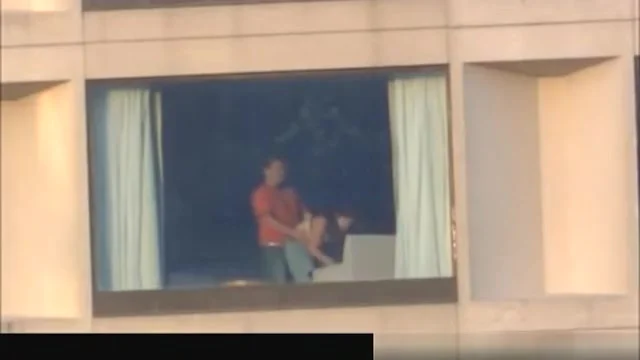 Hotel room window