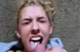 Blonde teen cumshot compilation