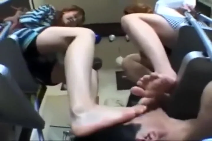 2 Asian Women Facestanding and Facetrampling