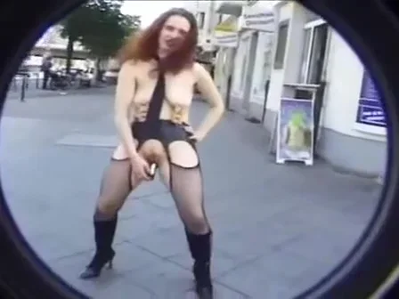Naked walk in the street