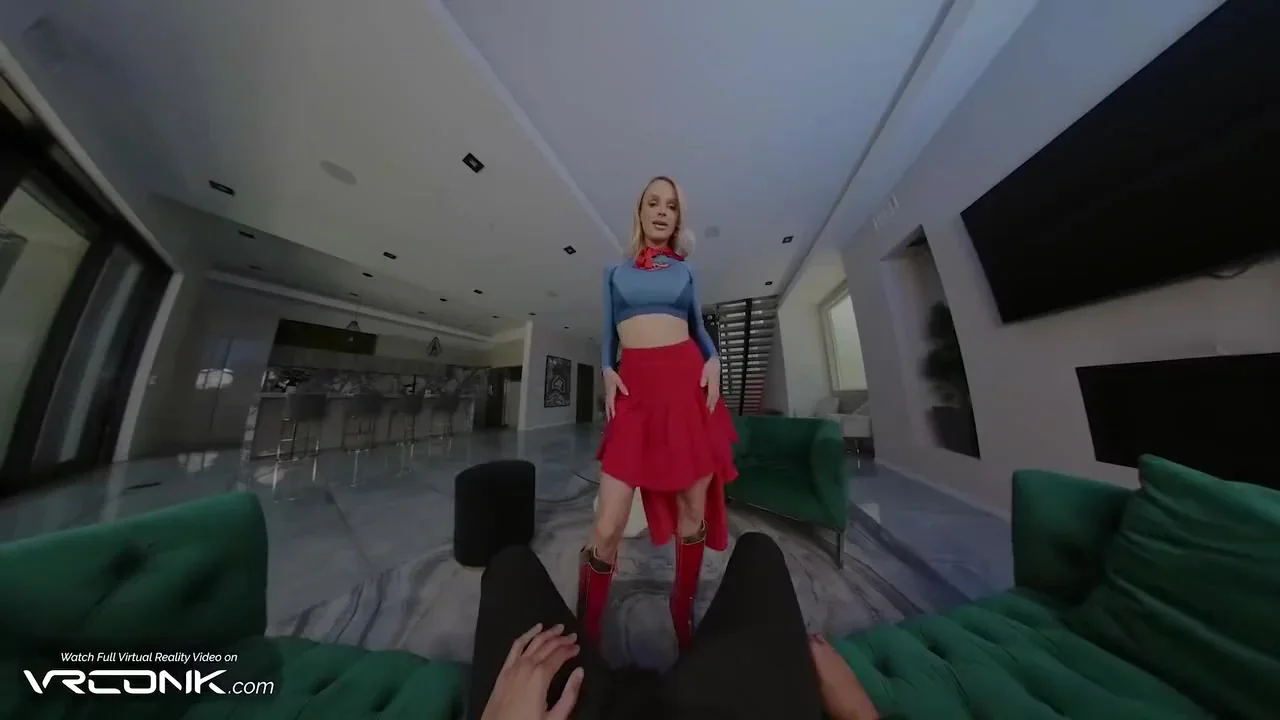 Emma Hix - Busty Blonde Supergirl Fucks In Heels In Dc Comics Cosplay Parody