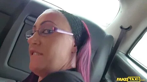 Slutty Redhead Mature With Glasses Gets Fucked In The Taxi