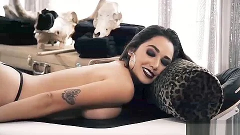 Busty Gothic babe Karlee Grey hot metal massage