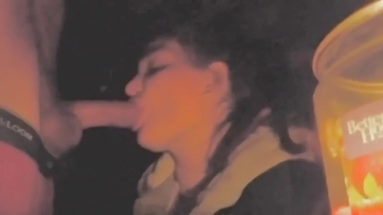 Deep Throat Blowjob Face Fucking In The Dark