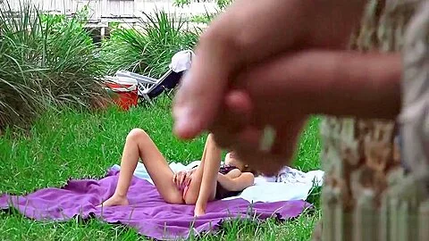 teen 18+ Masturbating in Public Park