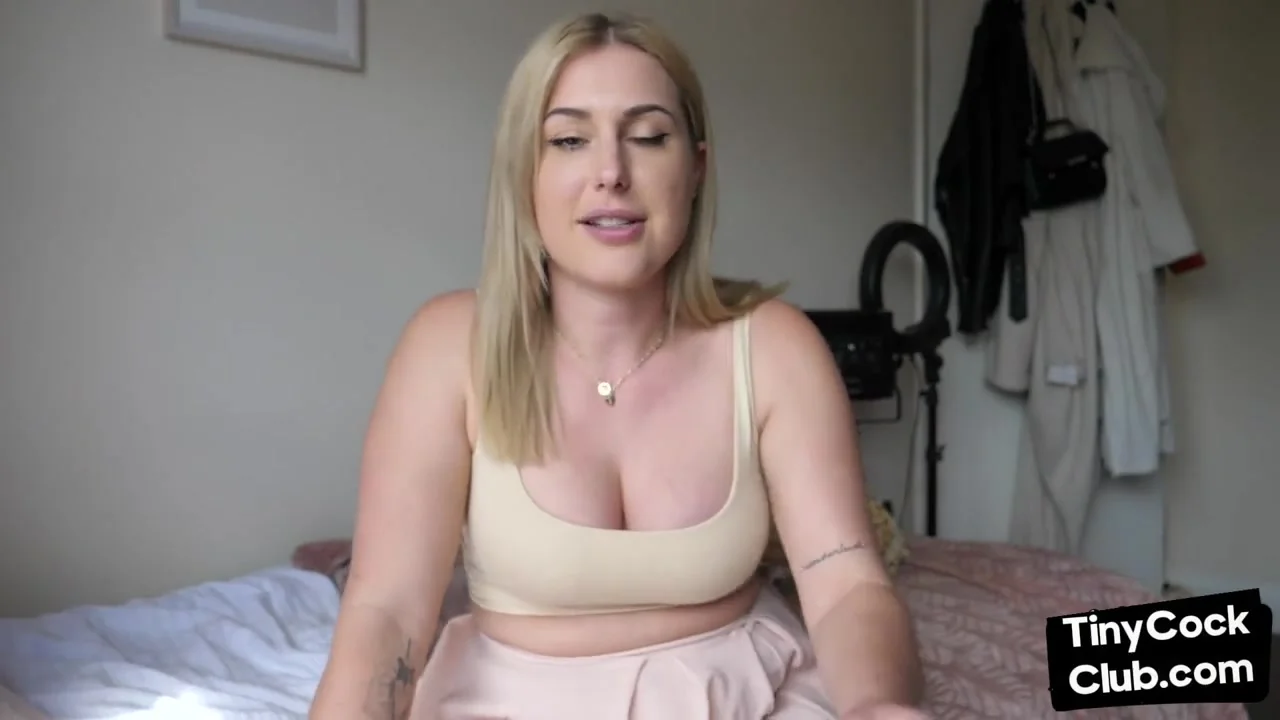 Solo SPH busty femdom babe talks dirty about losers