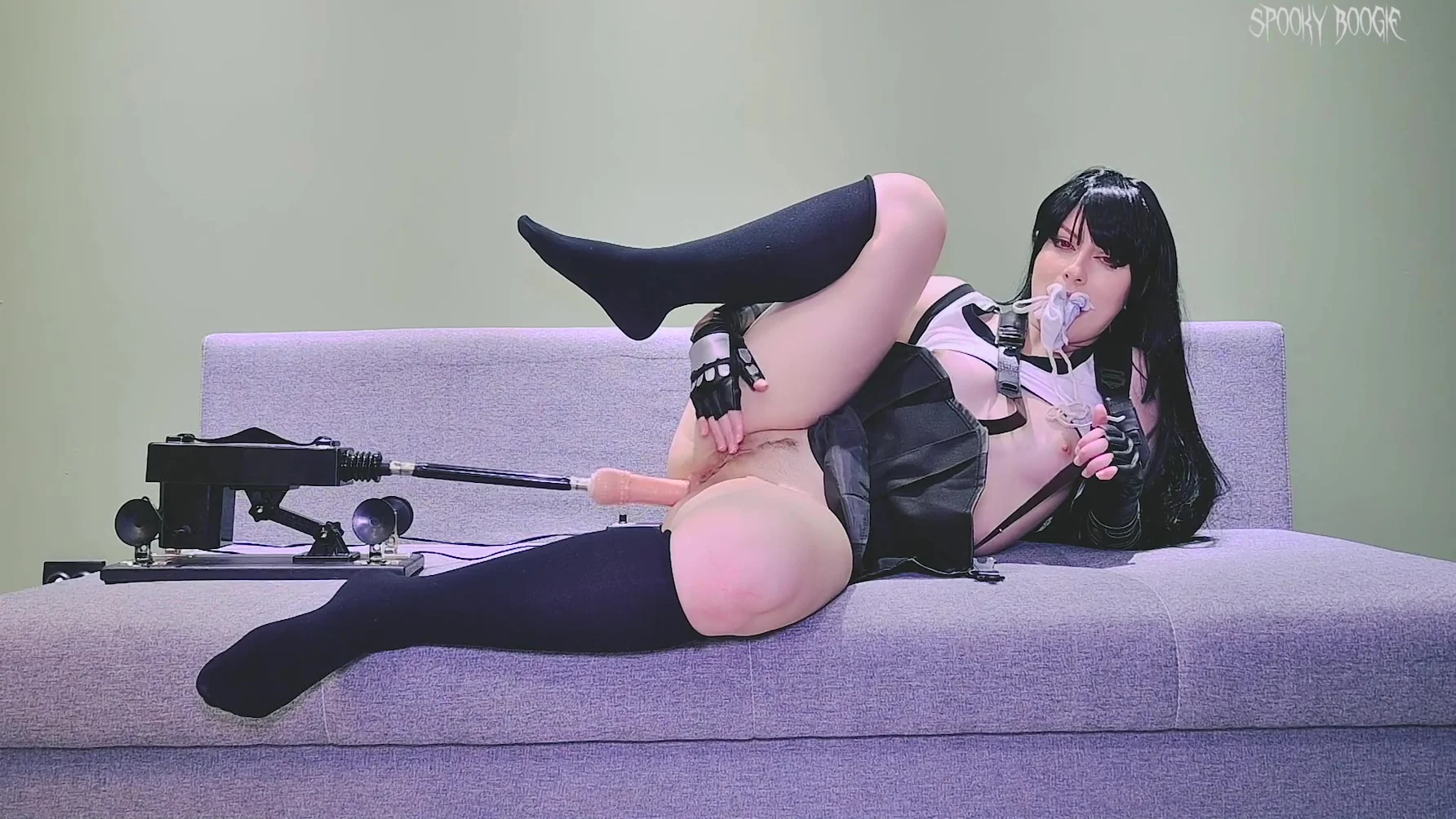 Fuck Machine Made Tifa Lockharts Pussy Squirt A Few Times And Roughly Destroyed Butthole