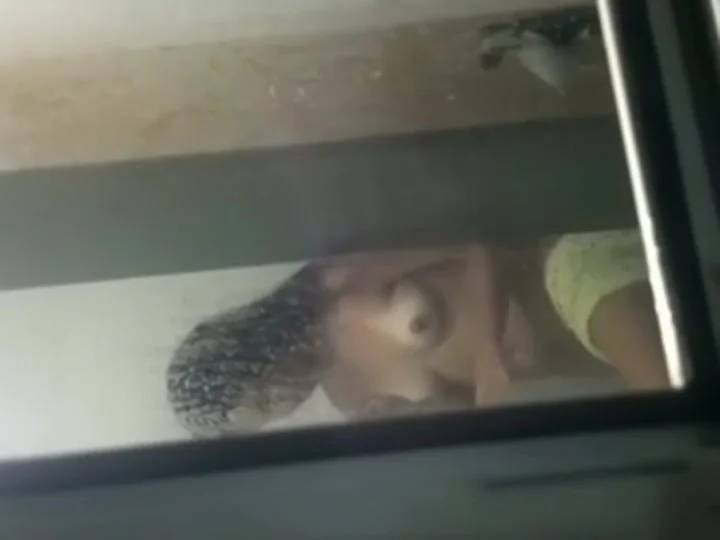 Peeping a girl that sings in the shower