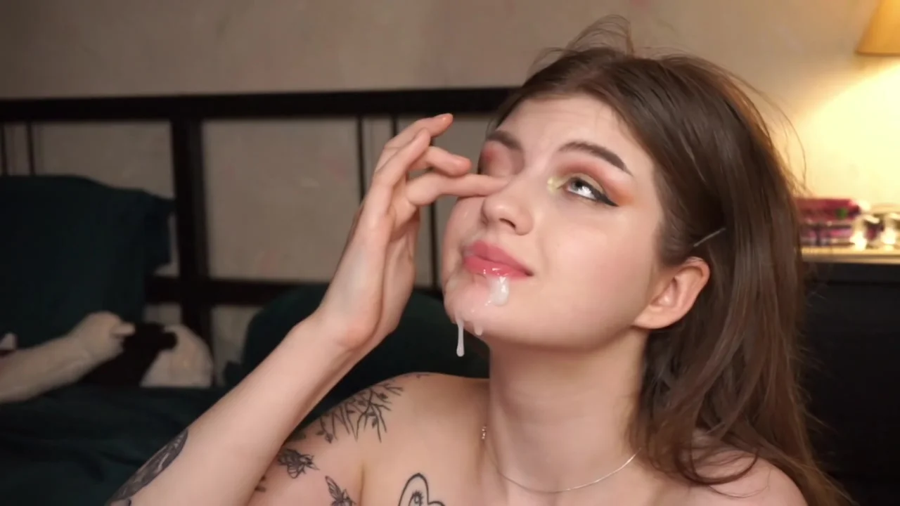 Linamigurtt - Compilation Of The Five Cumshot On Face