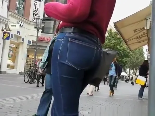 Nice asses wearing tight jeans pants