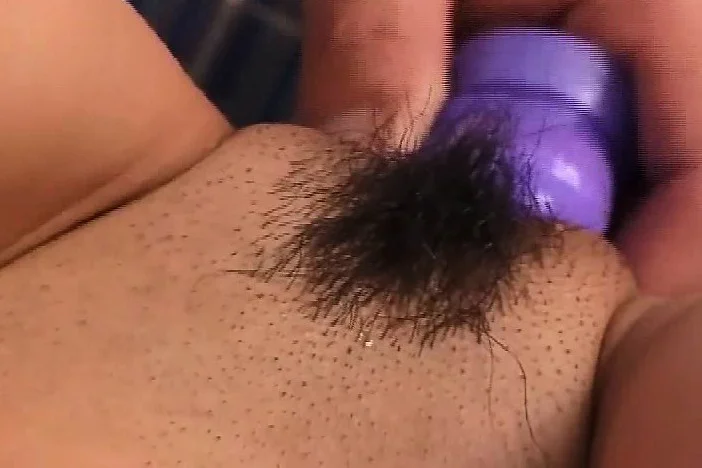 Innocent Asian cock-tease lets you see her cunt while she's getting drilled with toys