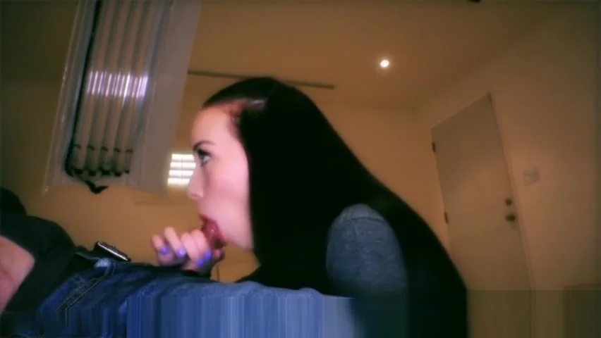 Hot amateur blowjob with cum in mouth