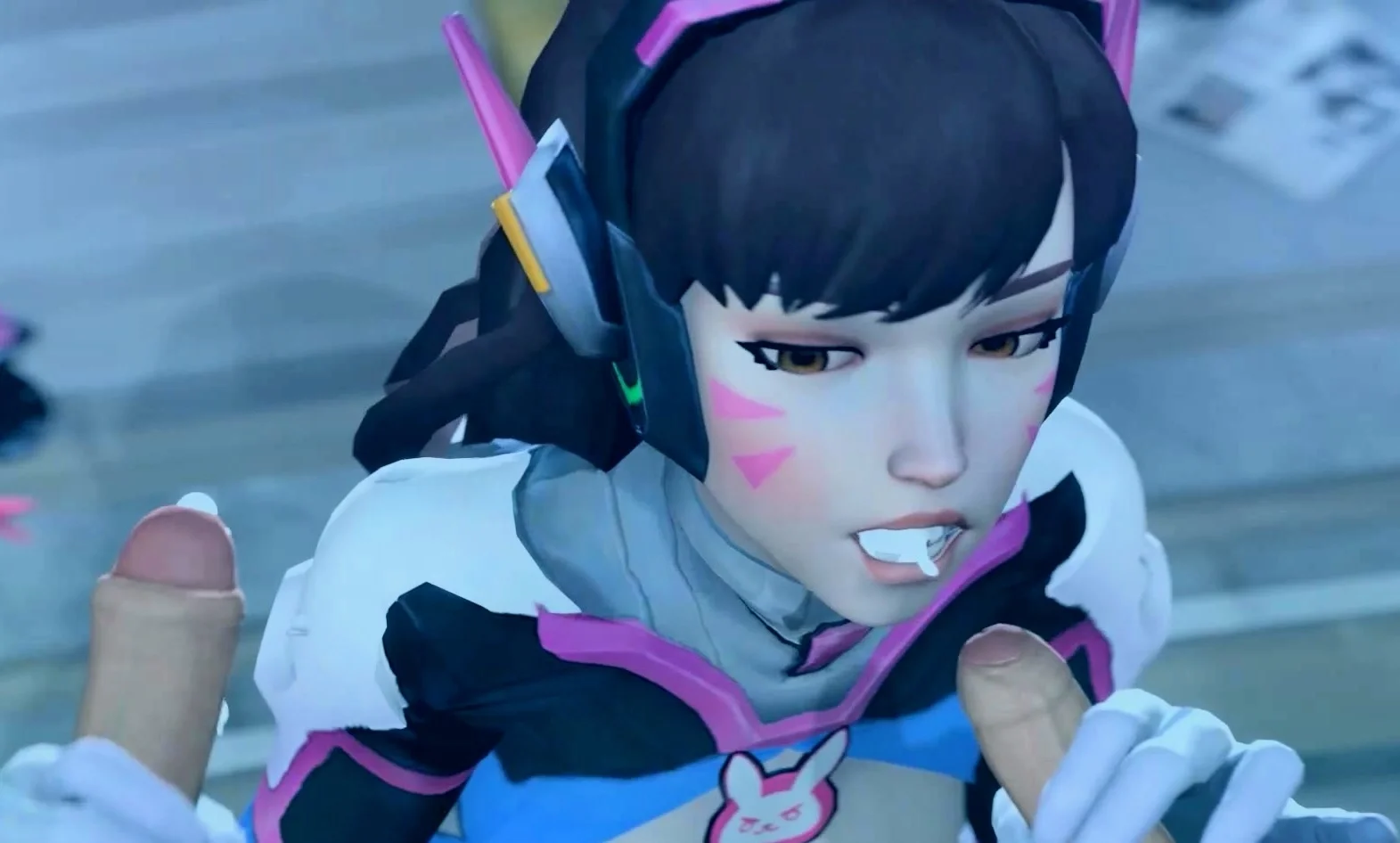 Lovely DVa Gets a Huge Cock in Her Little Mouth