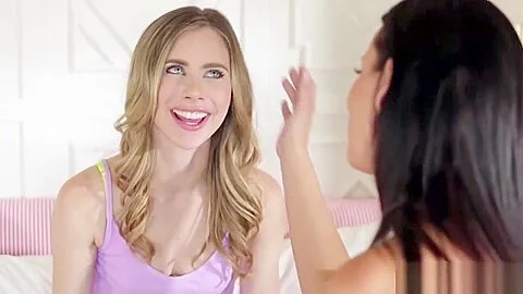 teen 18+ Anya Olsen seduce her stepmom Reagan Foxx lesbi sex