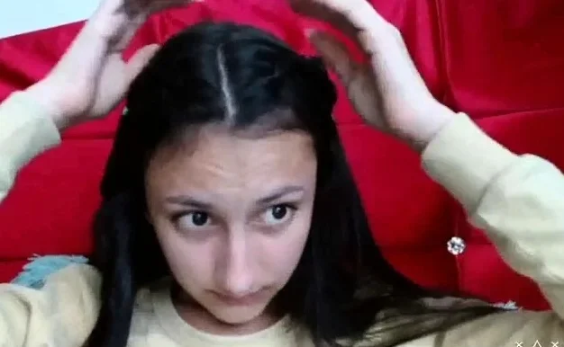 Cute petite skinny teen solo teasing on web