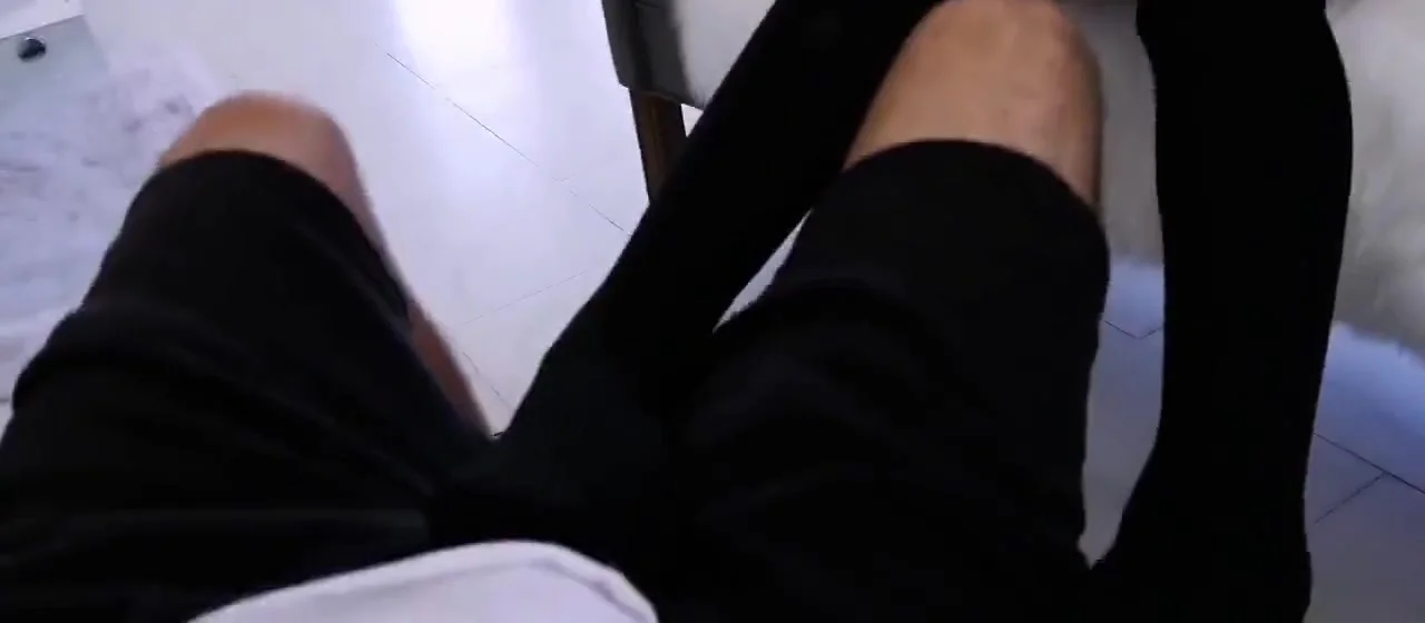 Asian Stepdaughter Gives Her Kinky Step daddy A Footjob
